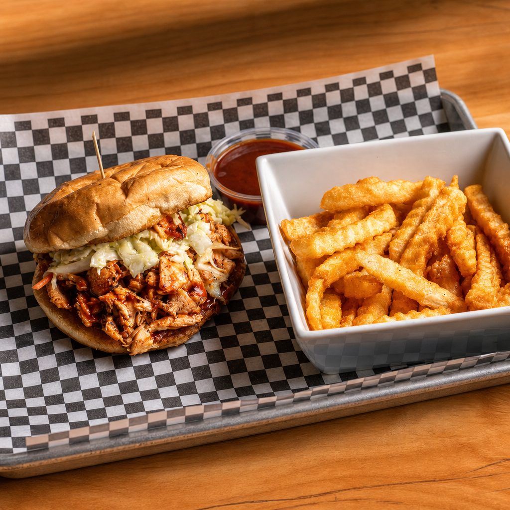 Salmon Sandwich Combo.