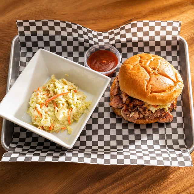 Pulled Chicken Sandwich Combo.