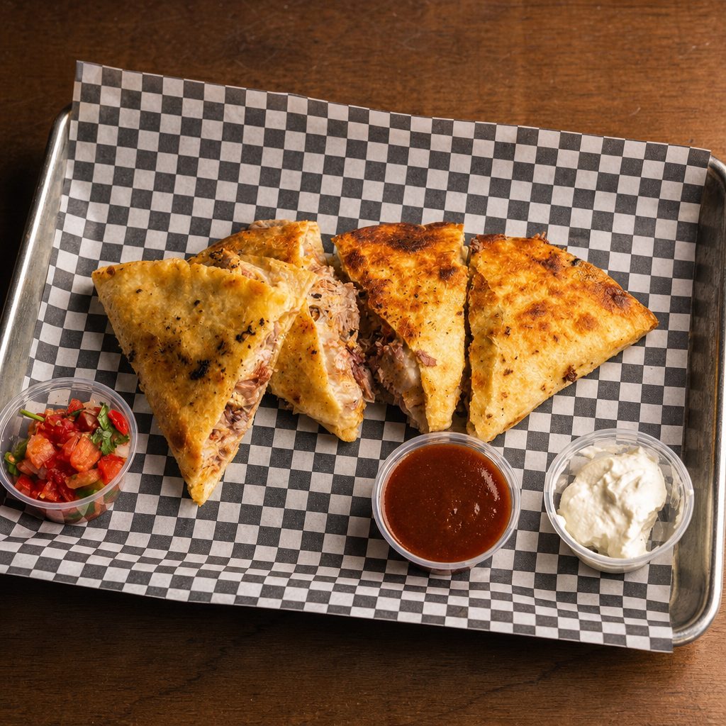 Pulled Pork Quesadilla.