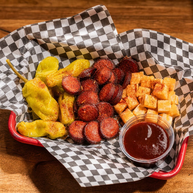 Turkey Sausage & Cheese Plate.